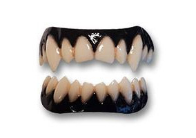 Dental distortions darkness vampire teeth